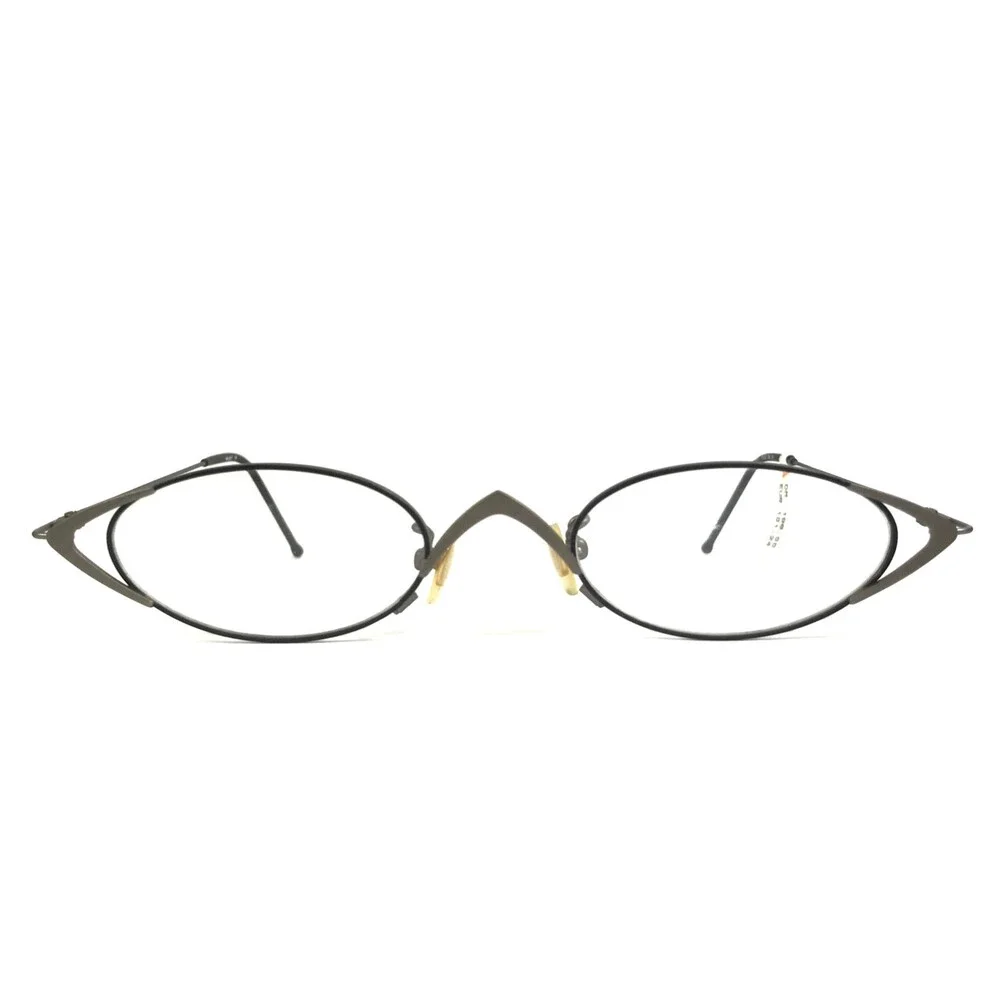 Select Eyeglasses Frames MOD 5111 COL 21 Black Matte Silver Wire Rim 45-22-135